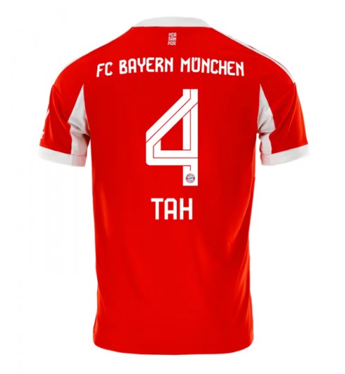 Bayern Munich Jonathan Tah #4 Domácí Dres 2025-26 Krátký Rukáv Bayern Munich Jonathan Tah #4 Domácí Dres 2025-26 Krátký Rukáv